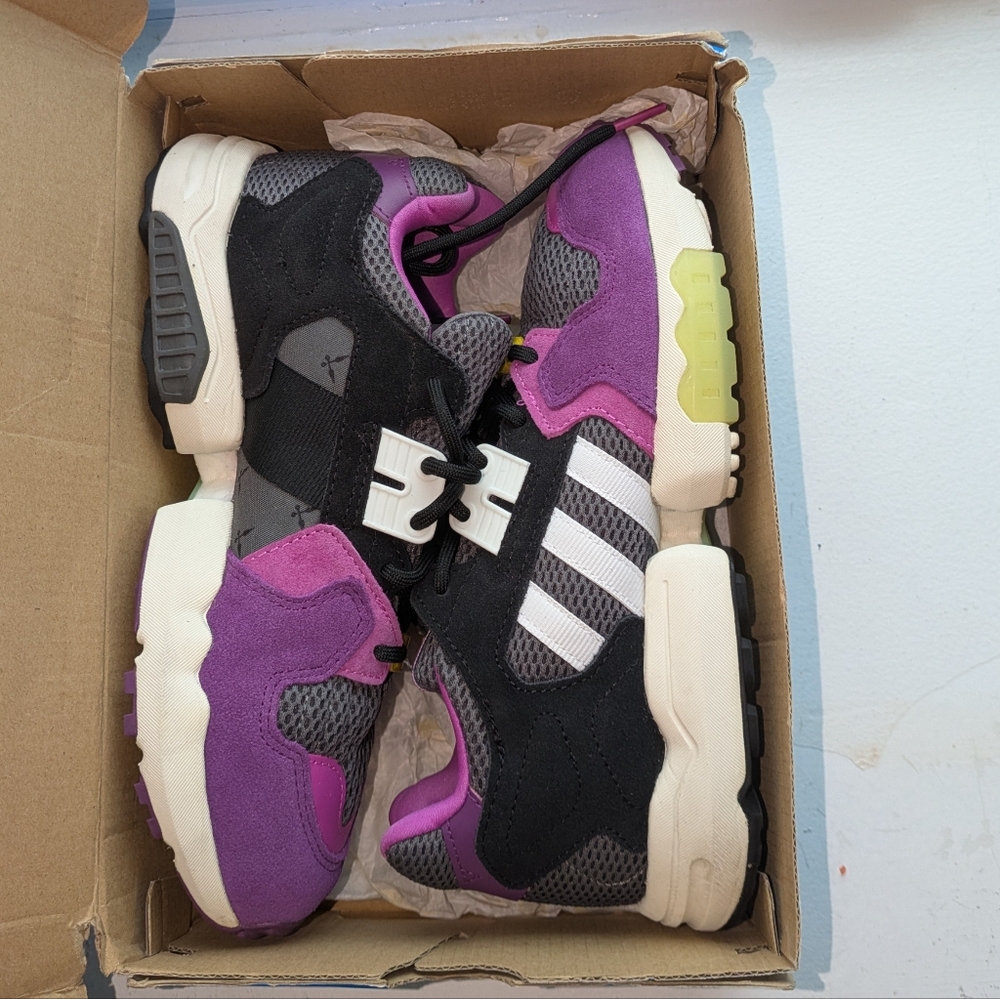Adidas ZX Torsion "Ninja" Sneakers - Size 6.5 JR (fits Women's 8)